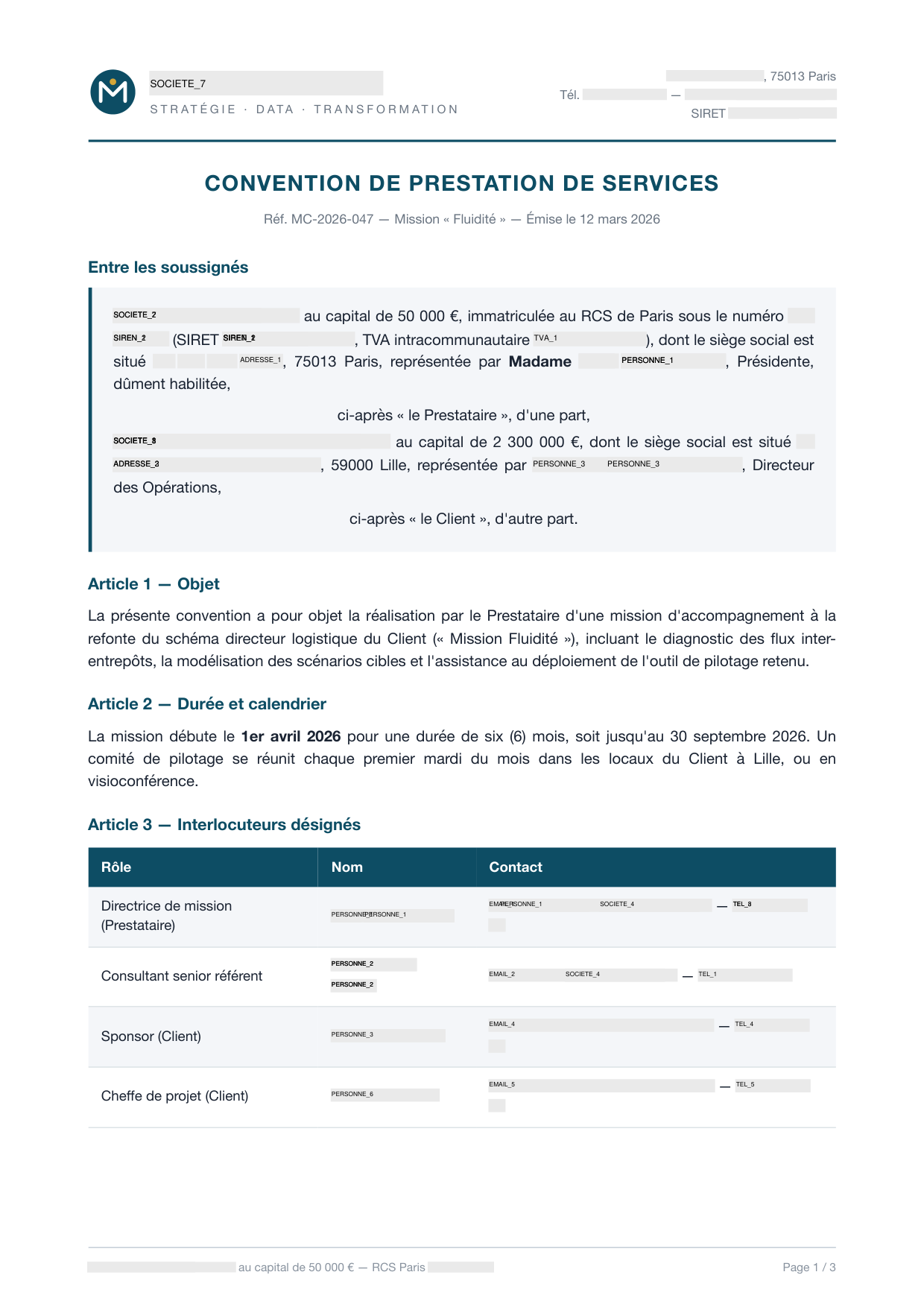 Convention anonymisée